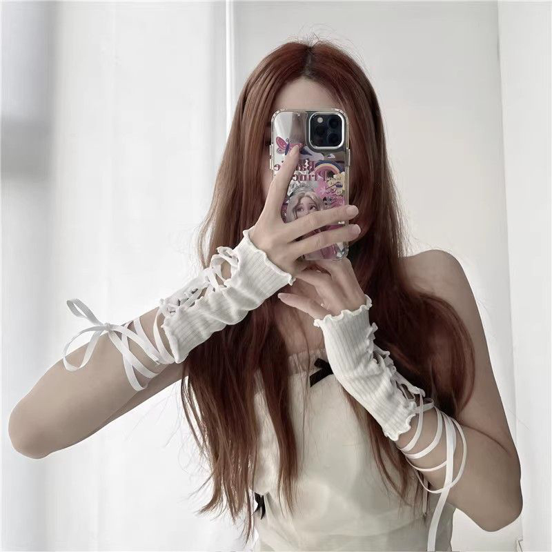 Women Lace‑Up Fingerless Arm S - Women Fashion Gloves recensie en prijs