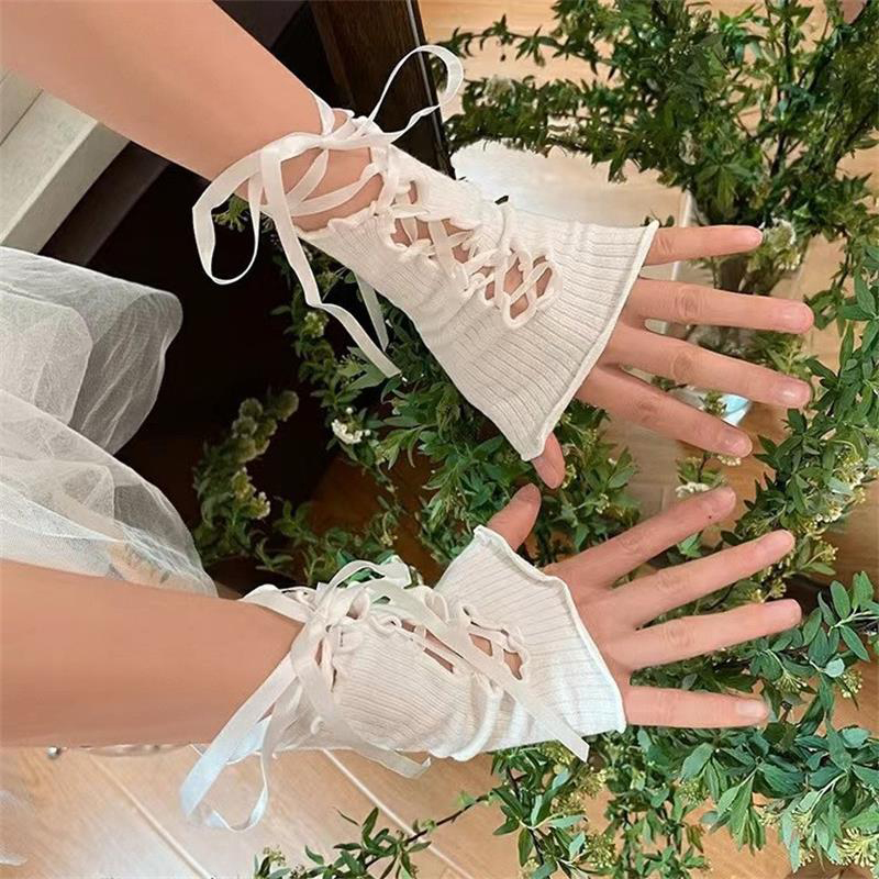 Women Lace‑Up Fingerless Arm S - Women Fashion Gloves recensie en prijs