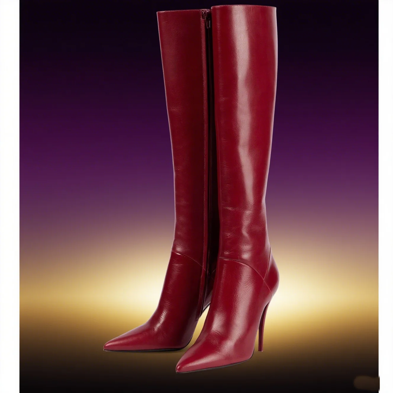 Matte Leather Knee High Boots  - Women'S Fashion Boots 2025 recensie en prijs