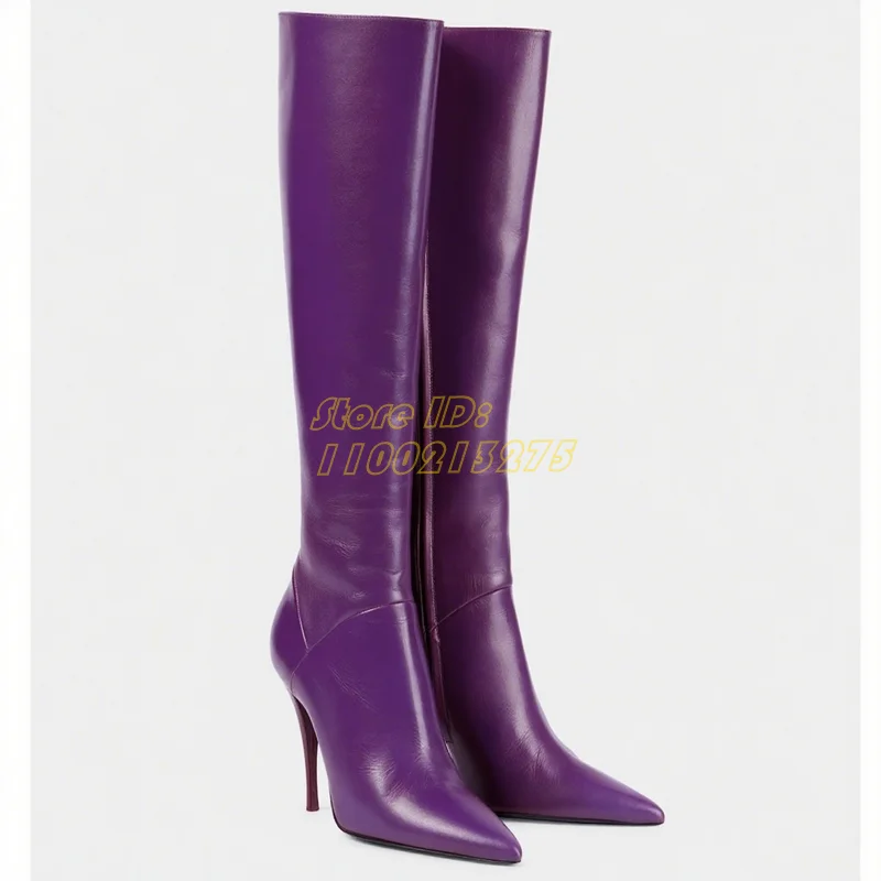 Matte Leather Knee High Boots  - Women'S Fashion Boots 2025 recensie en prijs