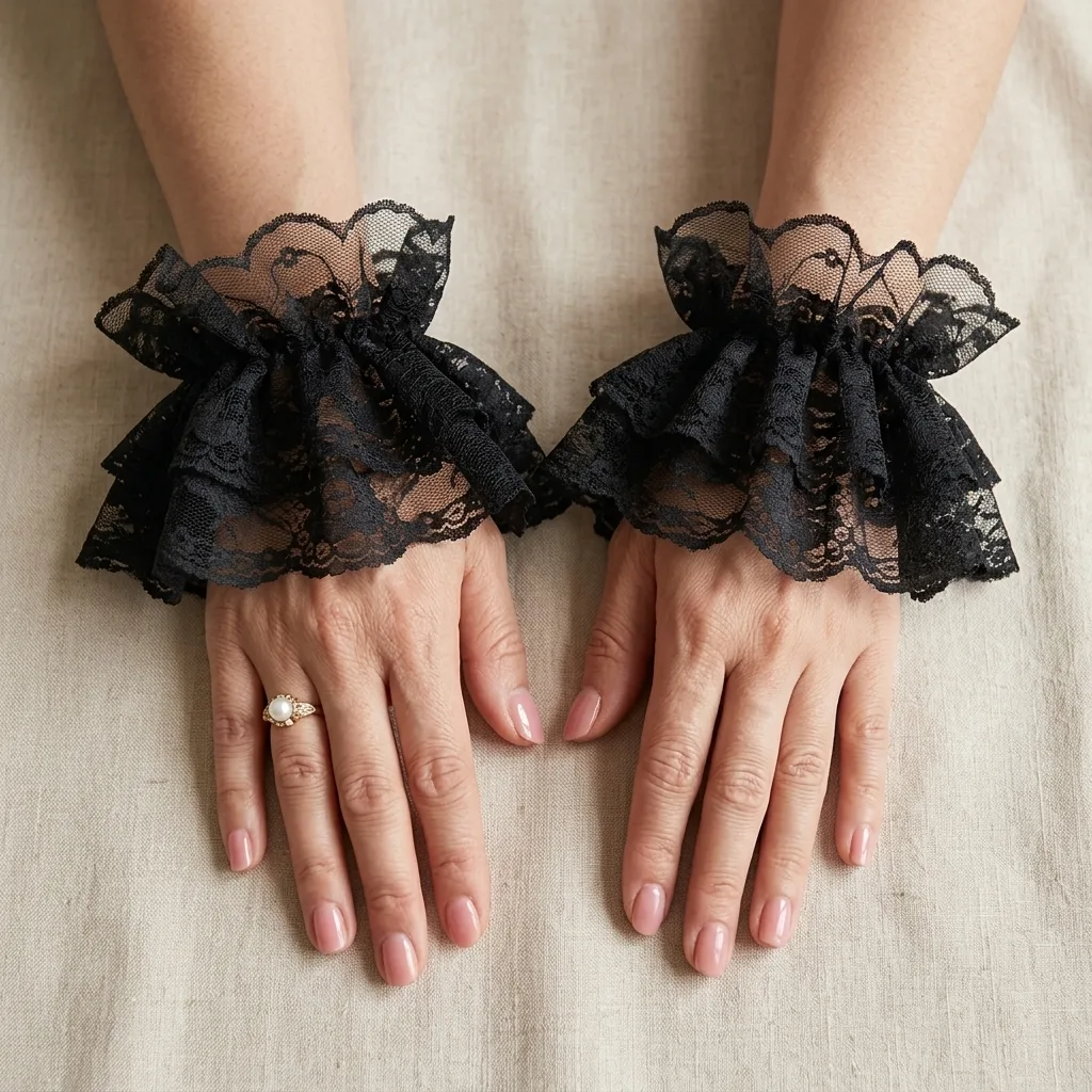 Elastic Double Layer Ruffle La - Women'S Fashion Victorian recensie en prijs