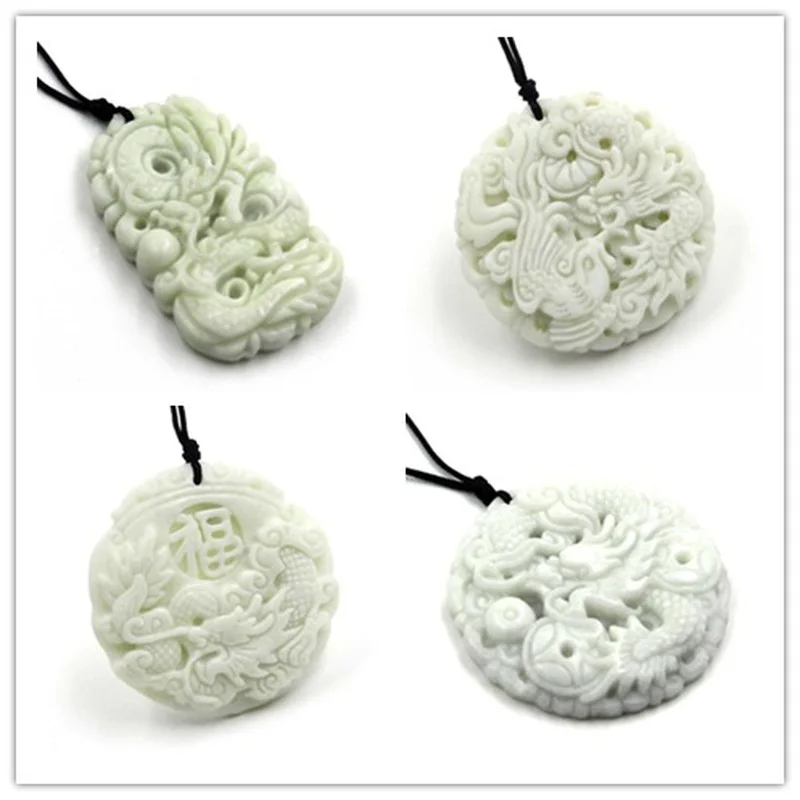 Natural White jade Dragon Phoe - Women'S Fashion Jewellery recensie en prijs
