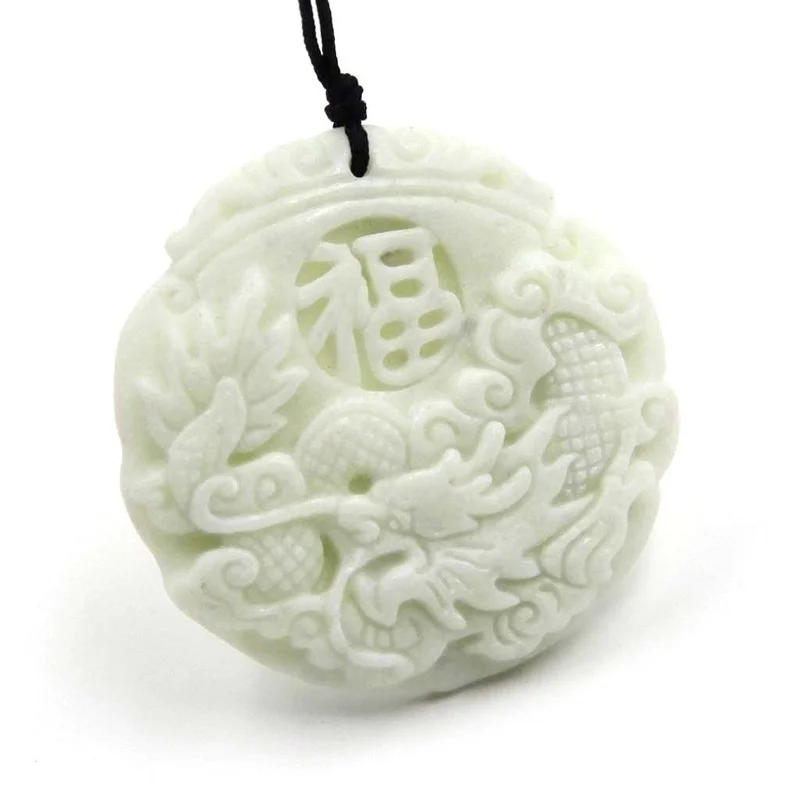 Natural White jade Dragon Phoe - Women'S Fashion Jewellery recensie en prijs