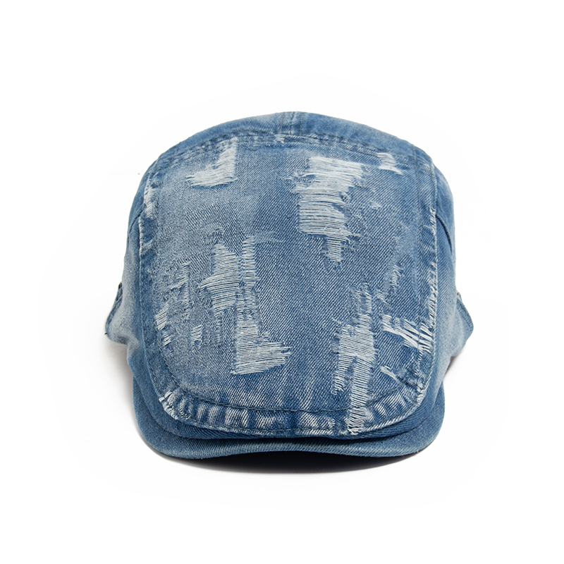 Fashion Men Ripped Denim Beret - Women Fashion Nz recensie en prijs