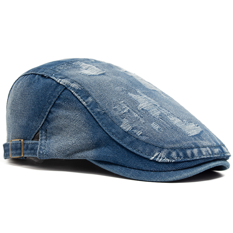 Fashion Men Ripped Denim Beret - Women Fashion Nz recensie en prijs