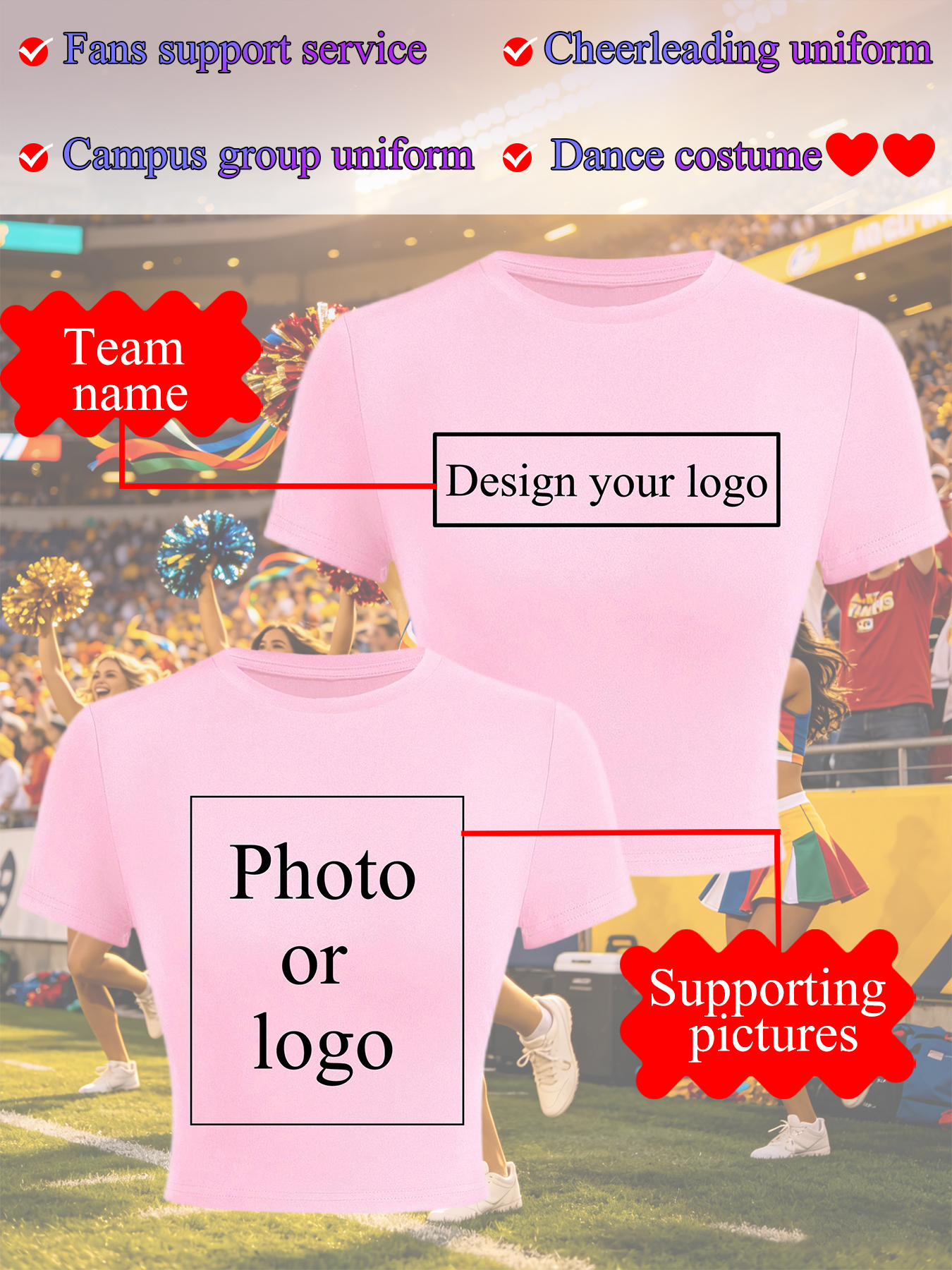 Women's Crop T-shirt Customize - Women Fashion Logo Design recensie en prijs