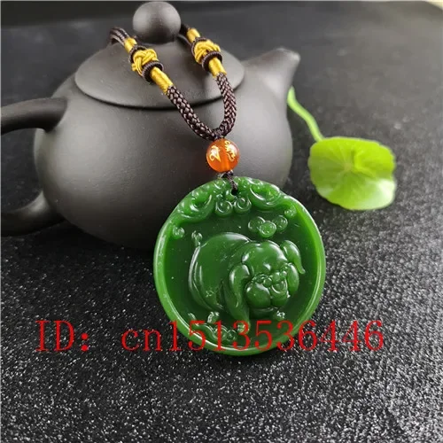 Natural Green Chinese Pig Carv - Women'S Fashion Jewellery recensie en prijs