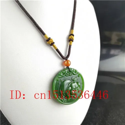Natural Green Chinese Pig Carv - Women'S Fashion Jewellery recensie en prijs
