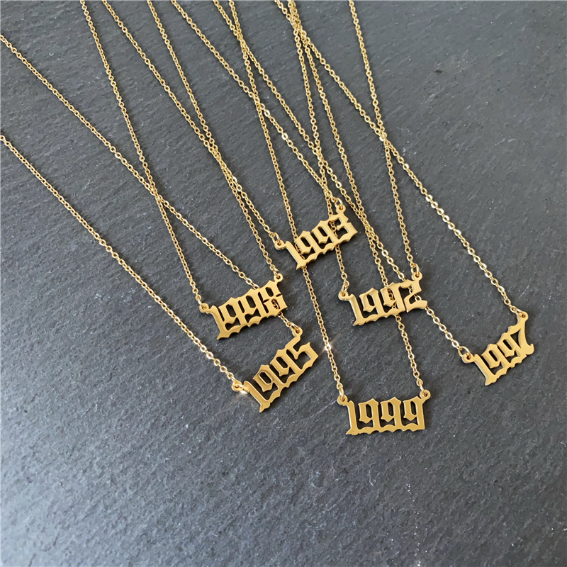 Year Number Birth Date Necklac - Women'S Fashion Year 2000 recensie en prijs