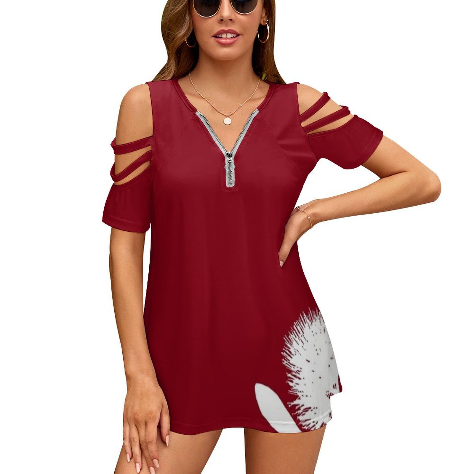 Pohutukawa-White On Red Women  - Women Fashion Nz recensie en prijs
