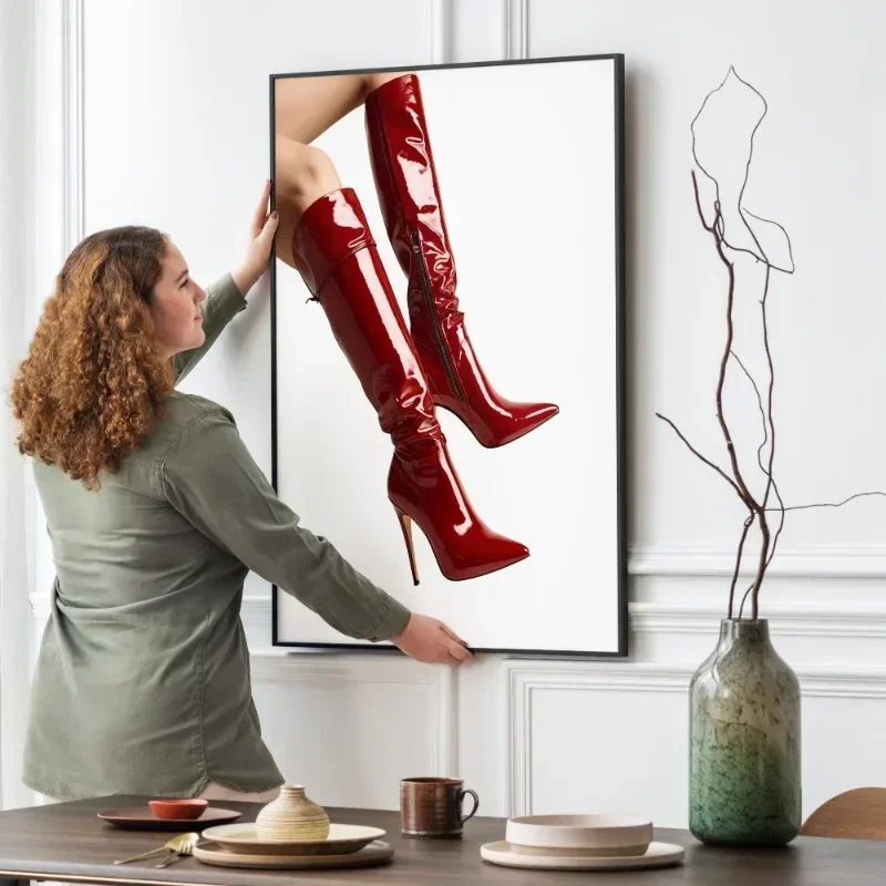 Red Boots Sexy Woman Poster Re - Women'S Fashion Magazines recensie en prijs