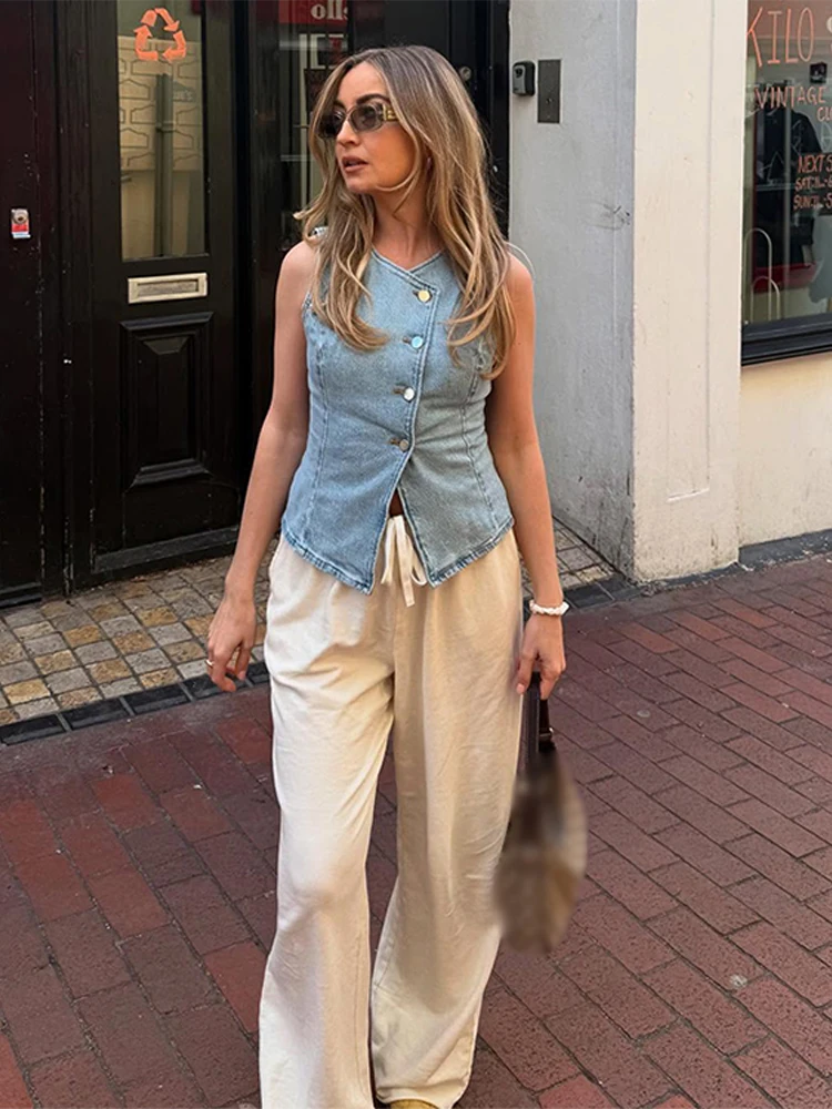 CPSYMYM Elegant Denim Vest Ski - Denim Shorts Women recensie en prijs