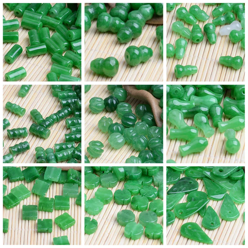 10pc Green Jade Gourd Leaves B - Women'S Fashion Jewellery recensie en prijs