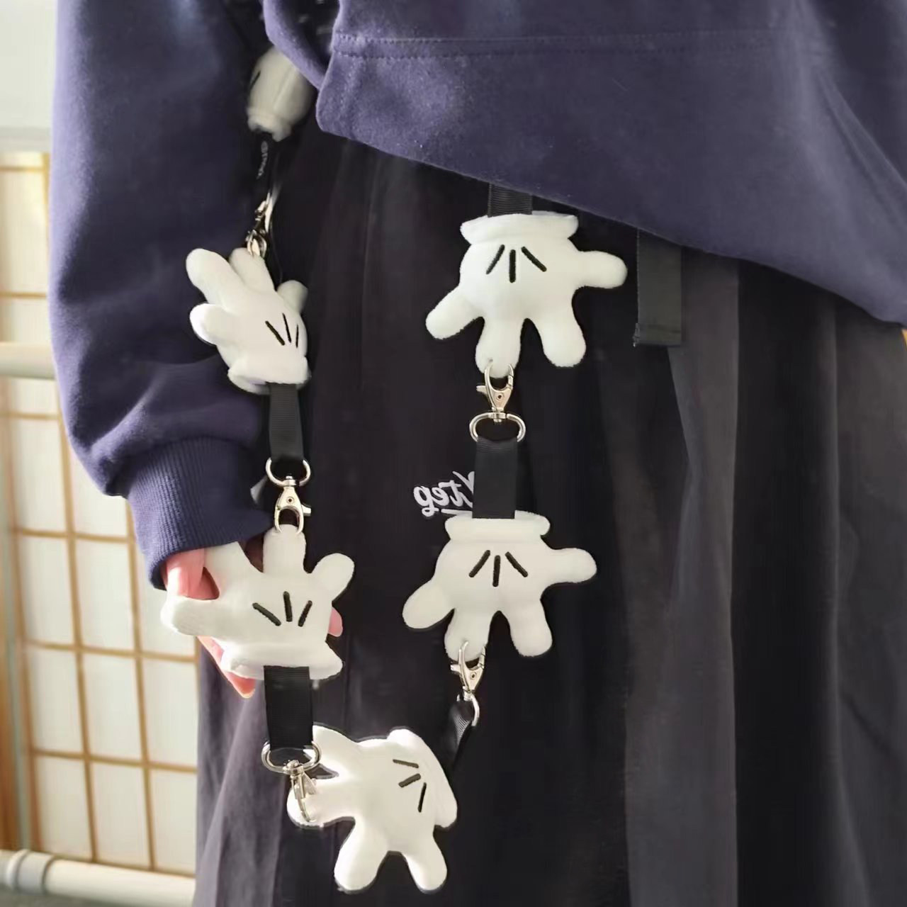 White Mini Glove Belt Accessor - Women Fashion Gloves recensie en prijs