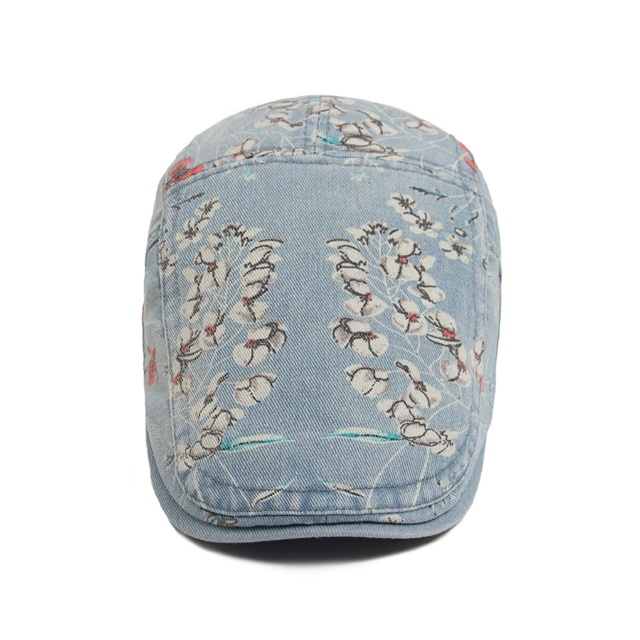 New Vintage Print Denim Beret  - Women Fashion Nz recensie en prijs