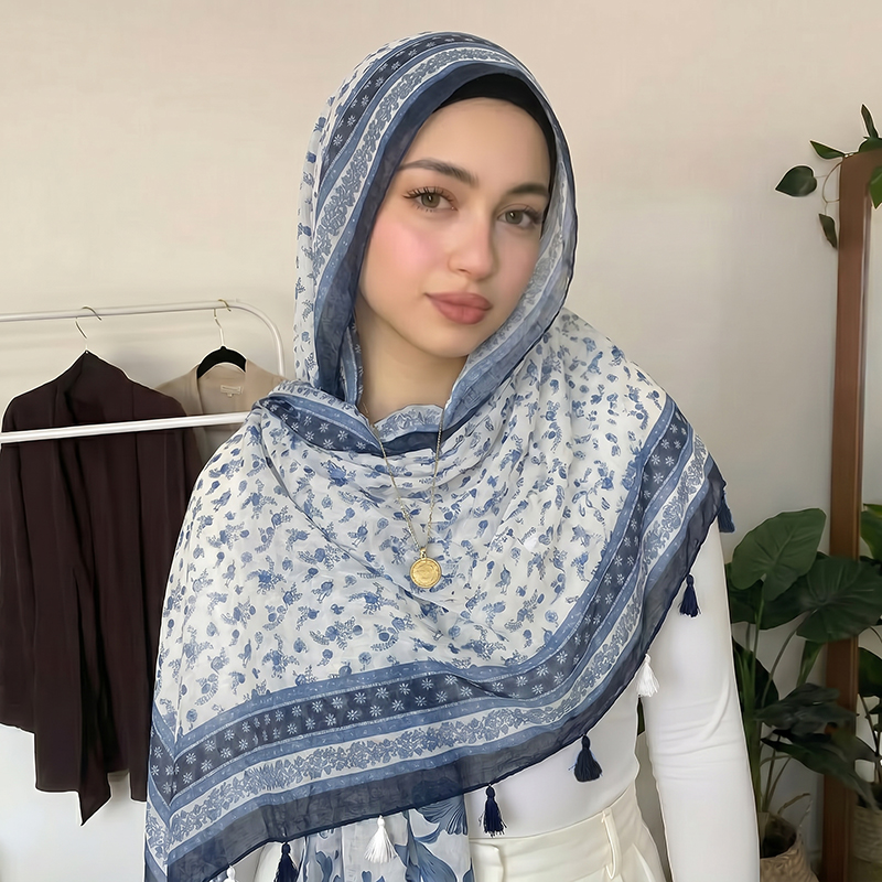 Elegant Muslim Hijab Patchwork - Women Fashion Wear recensie en prijs