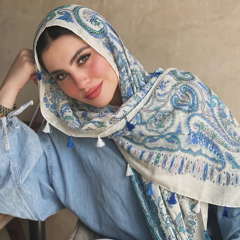 Elegant Muslim Hijab Patchwork - Women Fashion Wear recensie en prijs