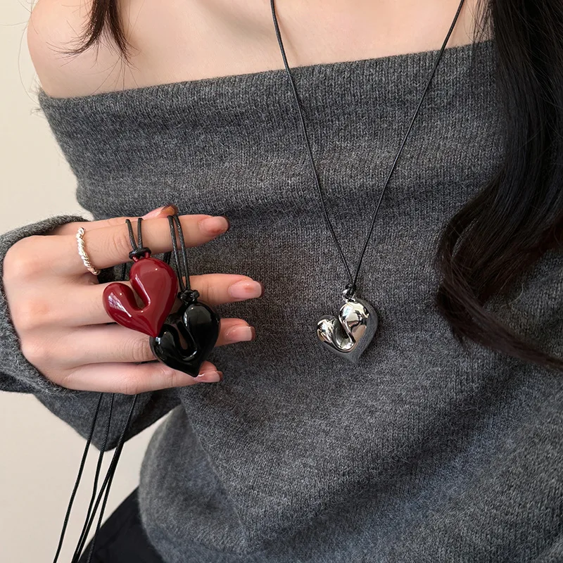 LATS Red Heart Pendant Necklac - Women'S Fashion In The 80S recensie en prijs