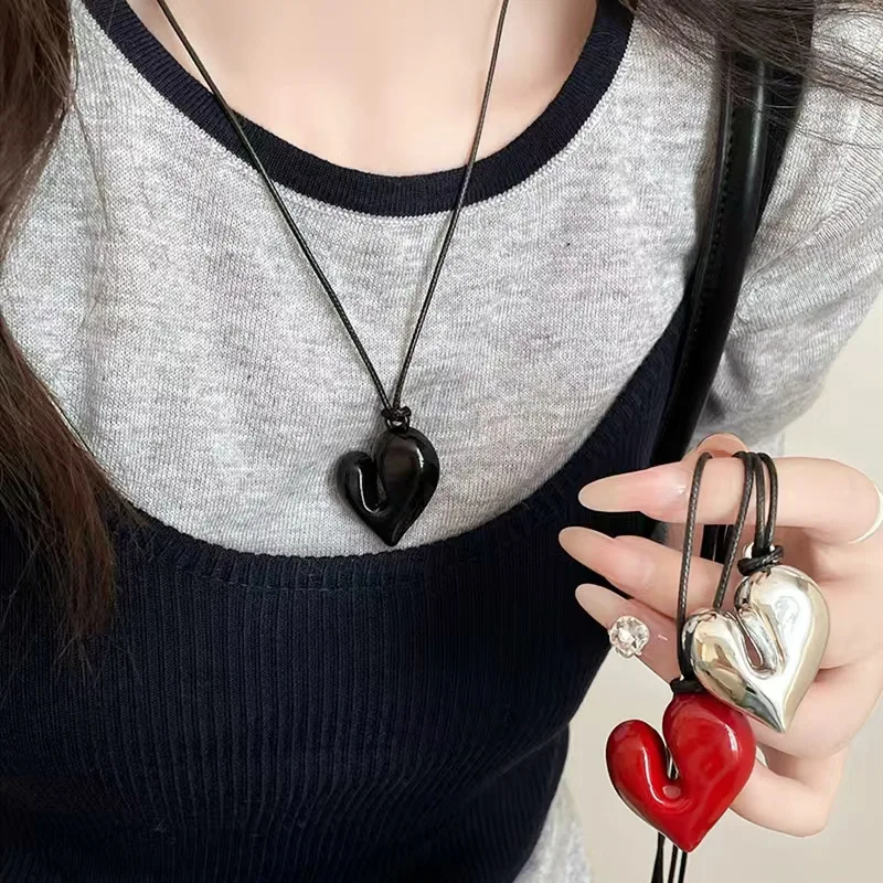 LATS Red Heart Pendant Necklac - Women'S Fashion In The 80S recensie en prijs