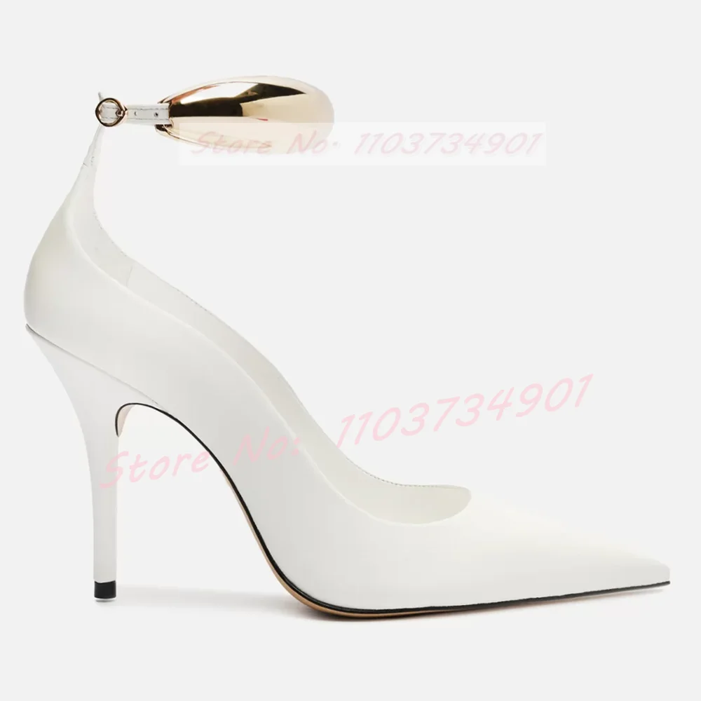 Gold Ring Ankle Strap Pumps Wo - Women Fashion Rings recensie en prijs