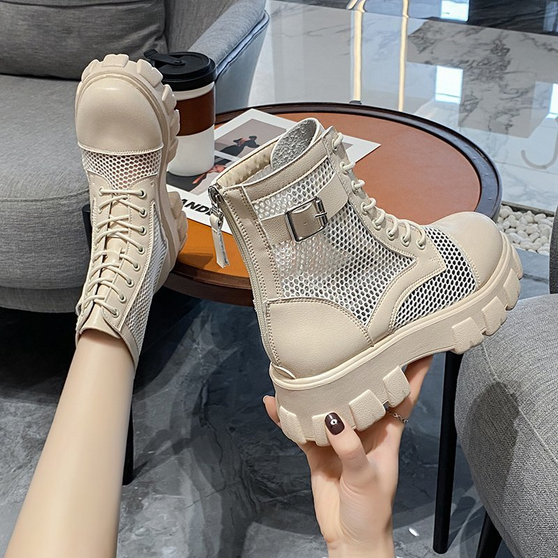 Thick Sole Breathable Mesh Boo - Women'S Fashion Boots 2025 recensie en prijs