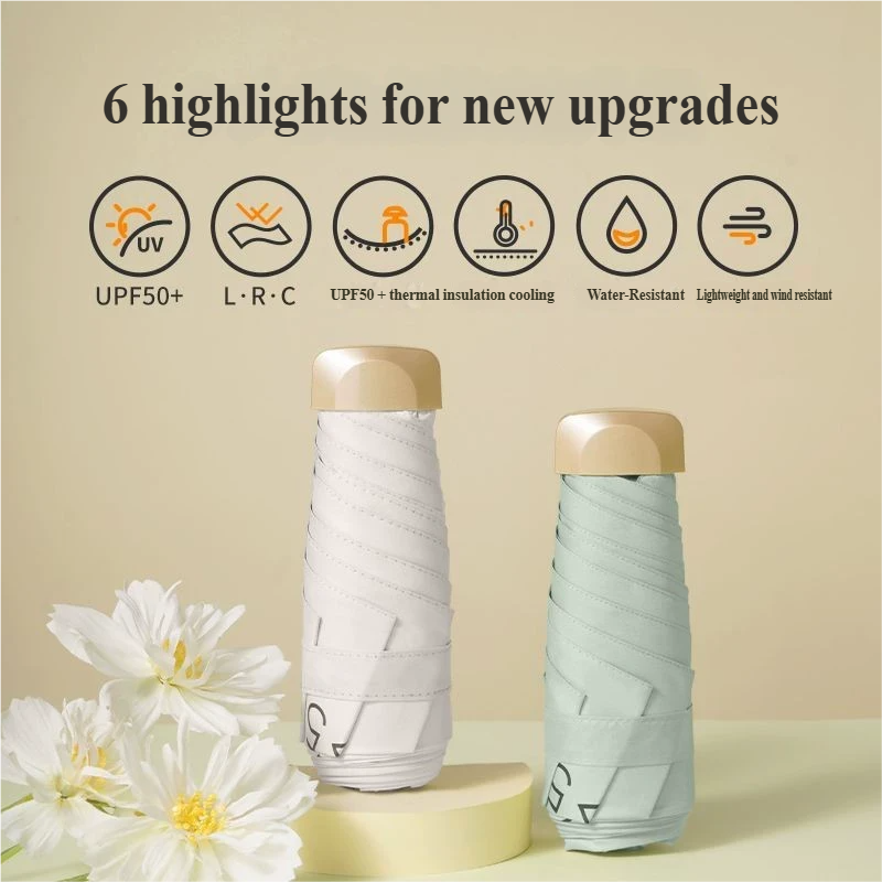 Small Folding Umbrella Sun Wom - Women'S Fashion Umbrella recensie en prijs