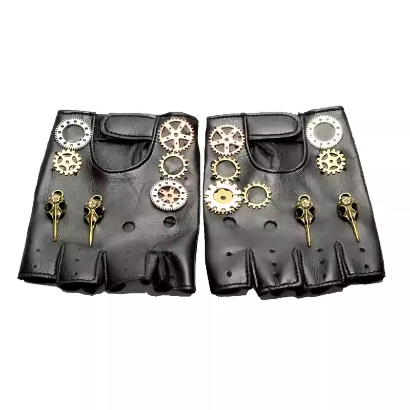 Steampunk PU Leather Fingerles - Women Fashion Gloves recensie en prijs