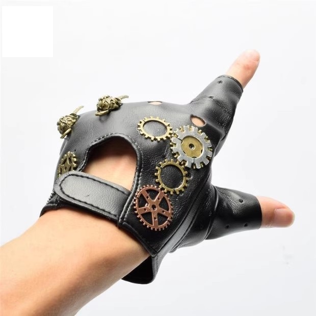Steampunk PU Leather Fingerles - Women Fashion Gloves recensie en prijs