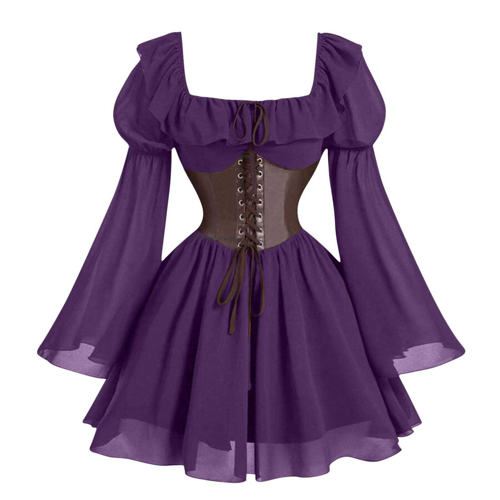 Renaissance Medieval Long Slee - Women'S Fashion Victorian recensie en prijs