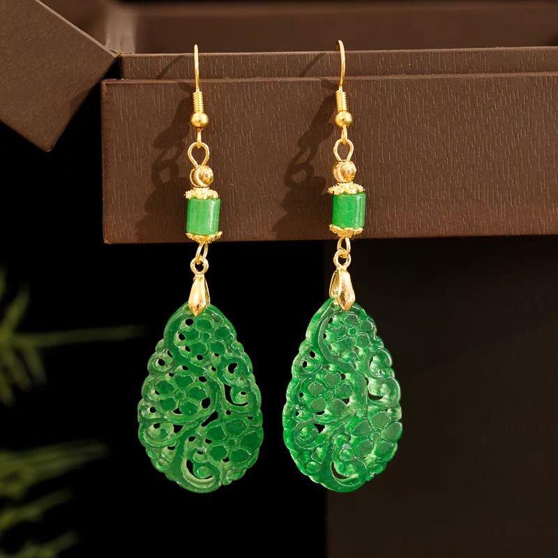 925 Silver Natural Green Jade  - Women'S Fashion Jewellery recensie en prijs