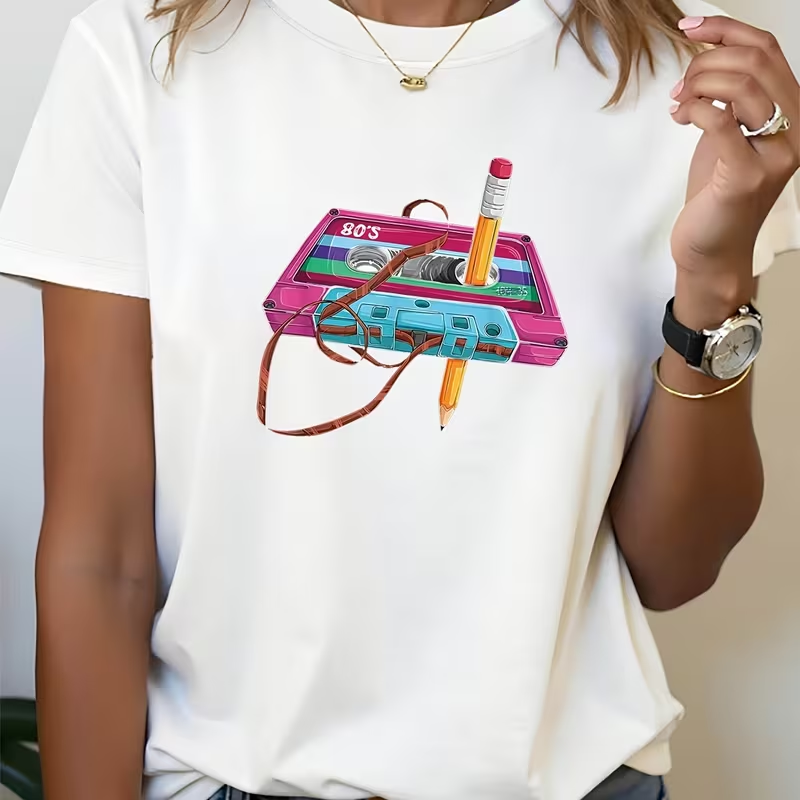 Women's T-shirt Music Festival - Women'S Fashion In The 80S recensie en prijs