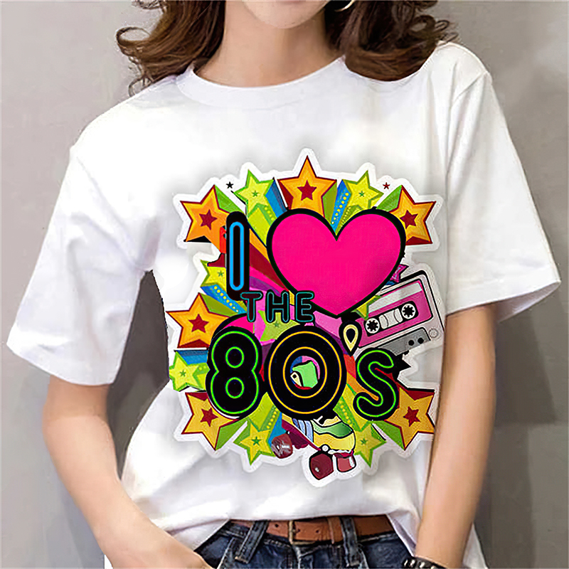 80s Womens T Shirt Femal Black - Women'S Fashion In The 80S recensie en prijs