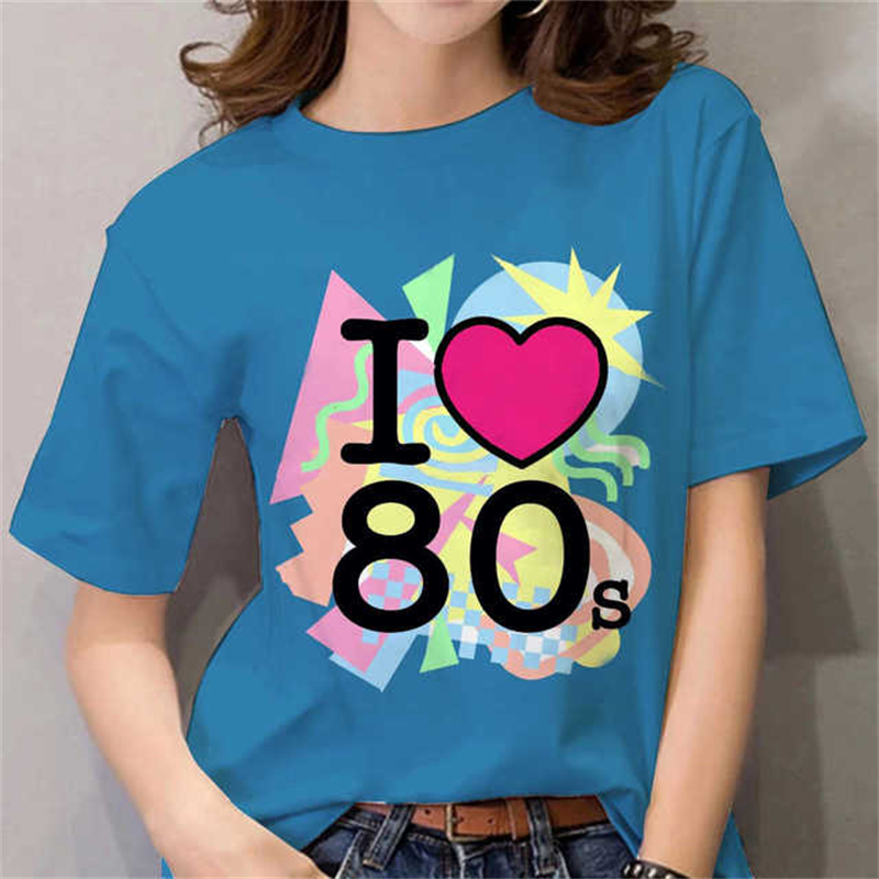 80s Womens T Shirt Femal Black - Women'S Fashion In The 80S recensie en prijs