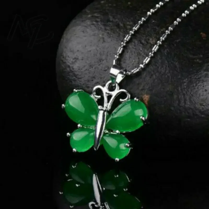 S925 Silver Green Jade Butterf - Women'S Fashion Jewellery recensie en prijs