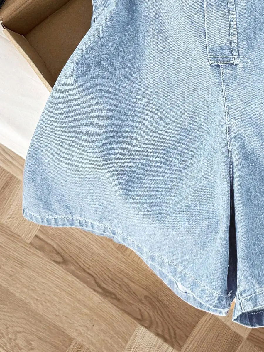 Womens Casual Loose Denim Bib  - Denim Shorts Women recensie en prijs