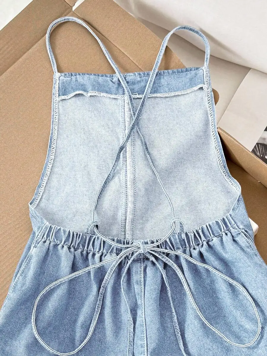 Womens Casual Loose Denim Bib  - Denim Shorts Women recensie en prijs