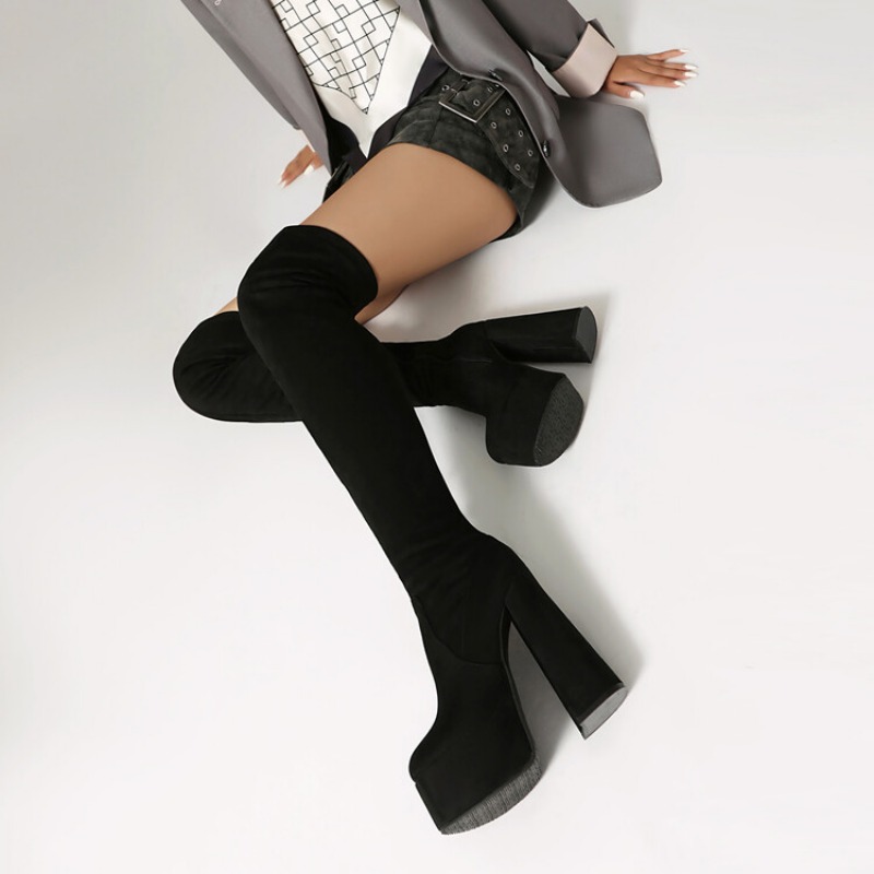 14cm Square Heel Waterproof Pl - Women'S Fashion Magazines recensie en prijs