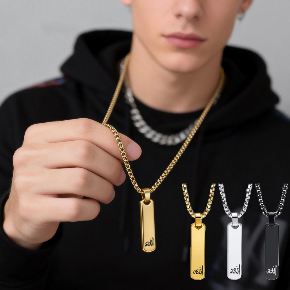 3D Bar Necklace, Cool Simple D - Women Fashion Logo Design recensie en prijs