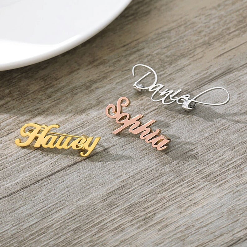 New Custom Name Brooch Letters - Women Fashion Logo Design recensie en prijs