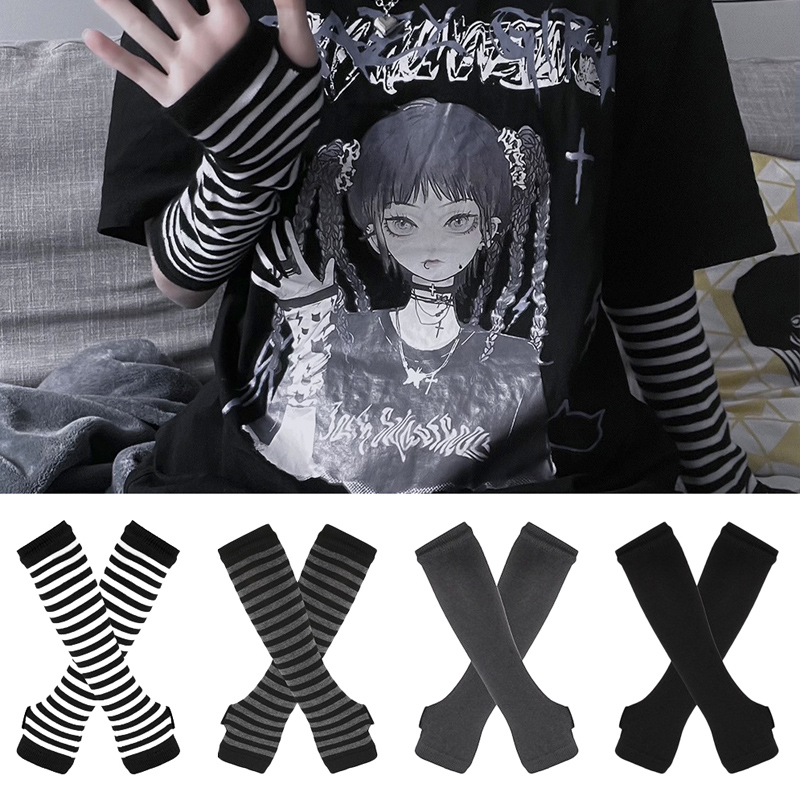 Women Long Sleeve Gothic Strip - Women Fashion Gloves recensie en prijs