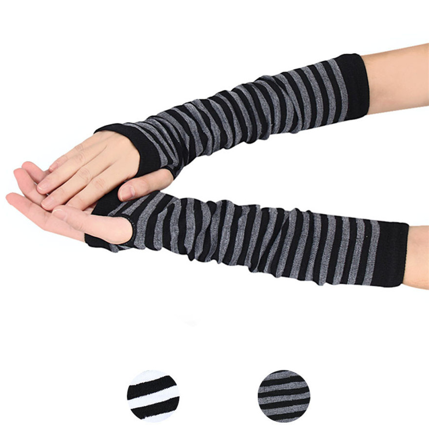 Women Long Sleeve Gothic Strip - Women Fashion Gloves recensie en prijs