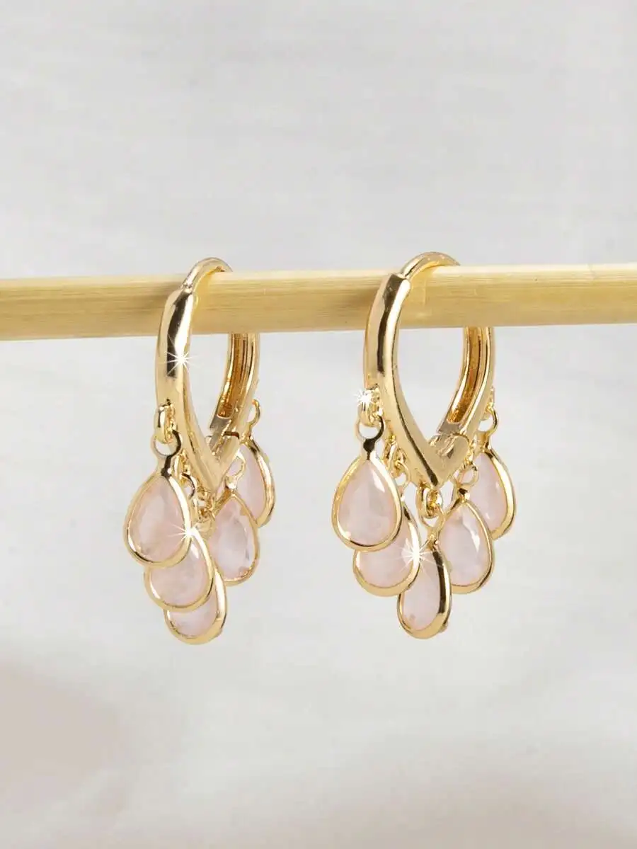 Elegant Gold Tone Teardrop Zir - Women Fashion Wear recensie en prijs