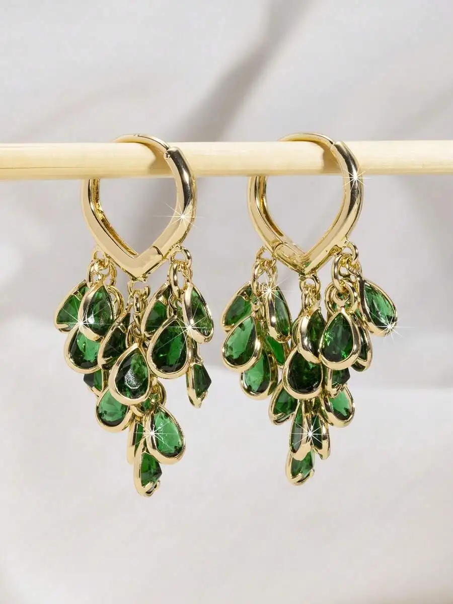 Elegant Gold Tone Teardrop Zir - Women Fashion Wear recensie en prijs
