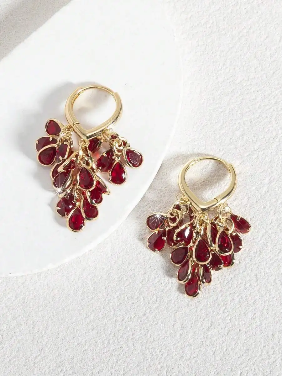 Elegant Gold Tone Teardrop Zir - Women Fashion Wear recensie en prijs