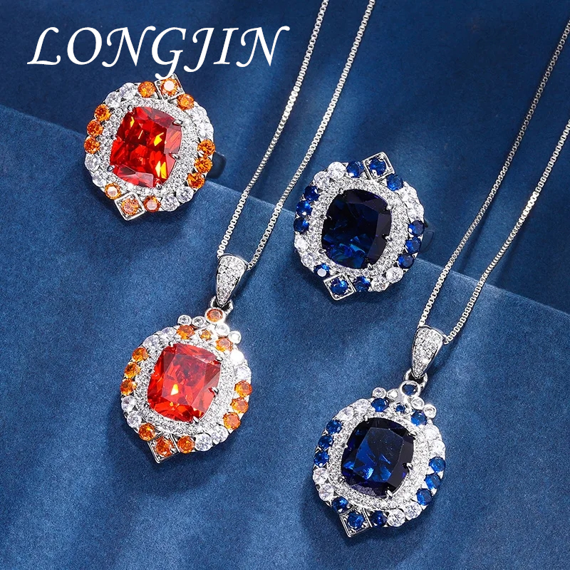 Square Retro Sapphire Pendant  - Women Fashion Nz recensie en prijs