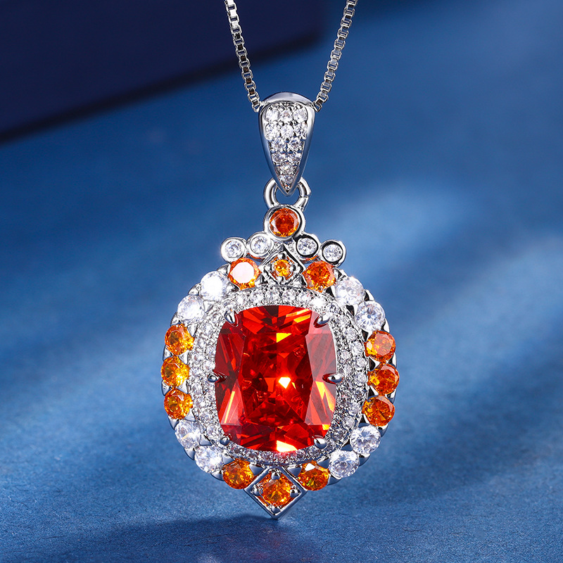 Square Retro Sapphire Pendant  - Women Fashion Nz recensie en prijs