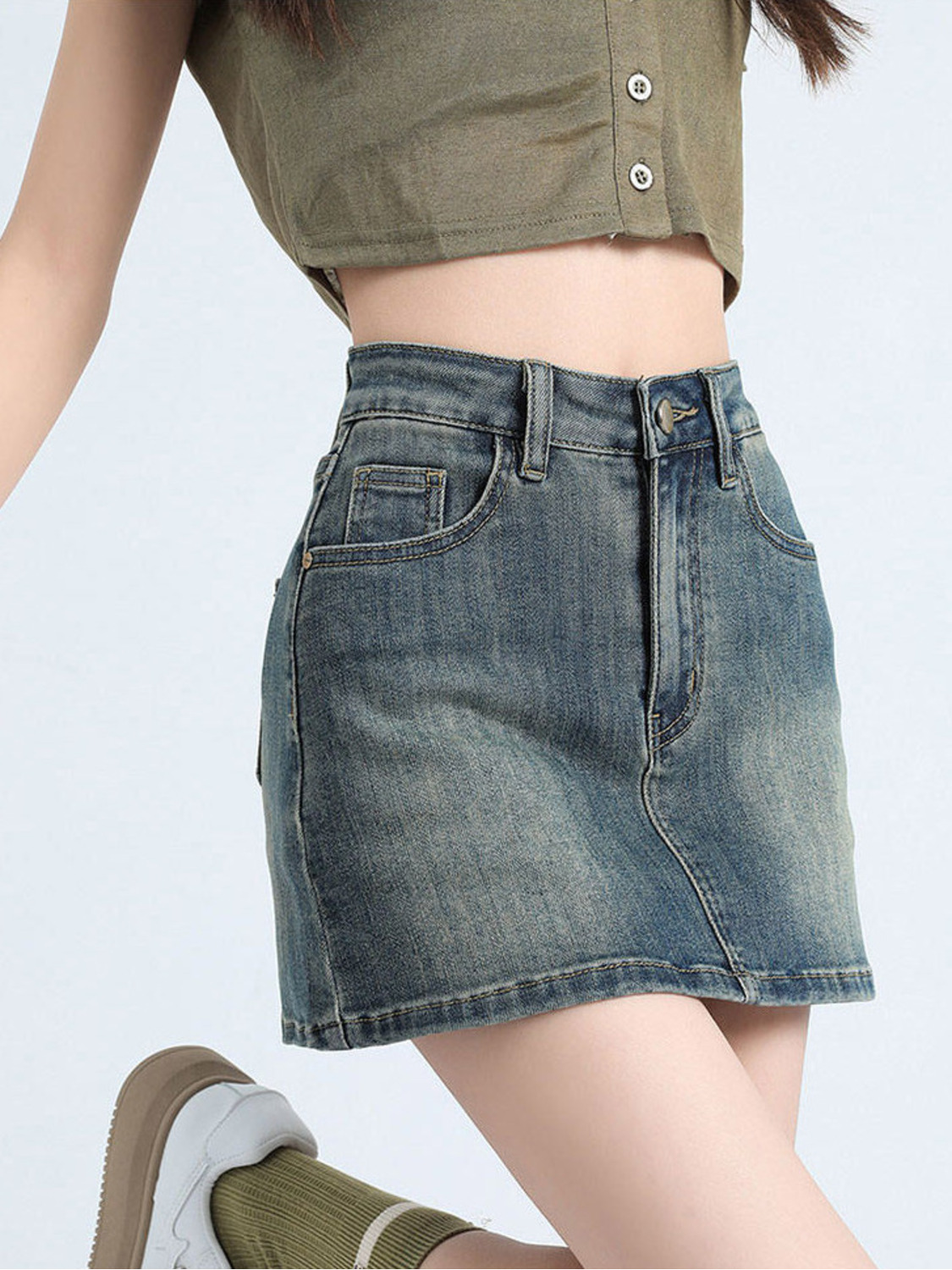 Women's Vintage Washed Denim S - Denim Shorts Women recensie en prijs