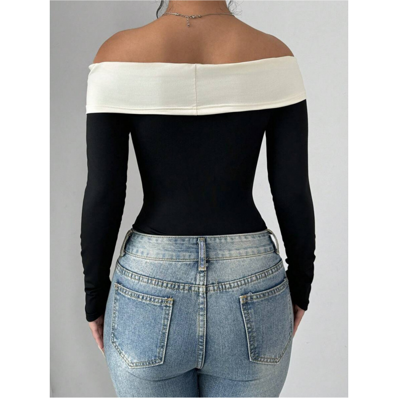 Bowknot Decor Off Shoulder Bod - Women Fashion Wear recensie en prijs