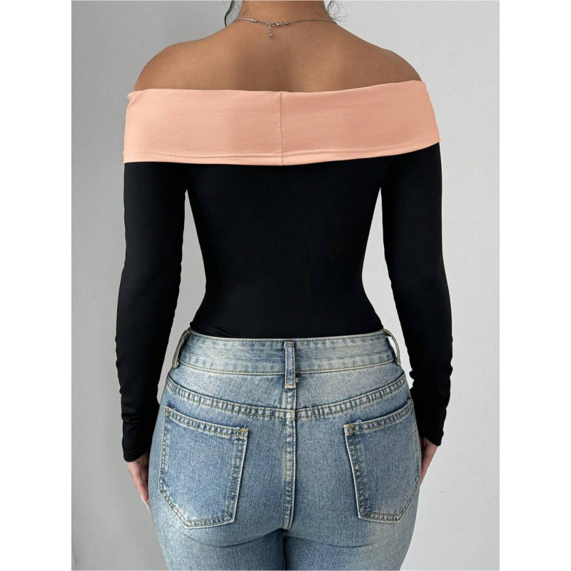 Bowknot Decor Off Shoulder Bod - Women Fashion Wear recensie en prijs